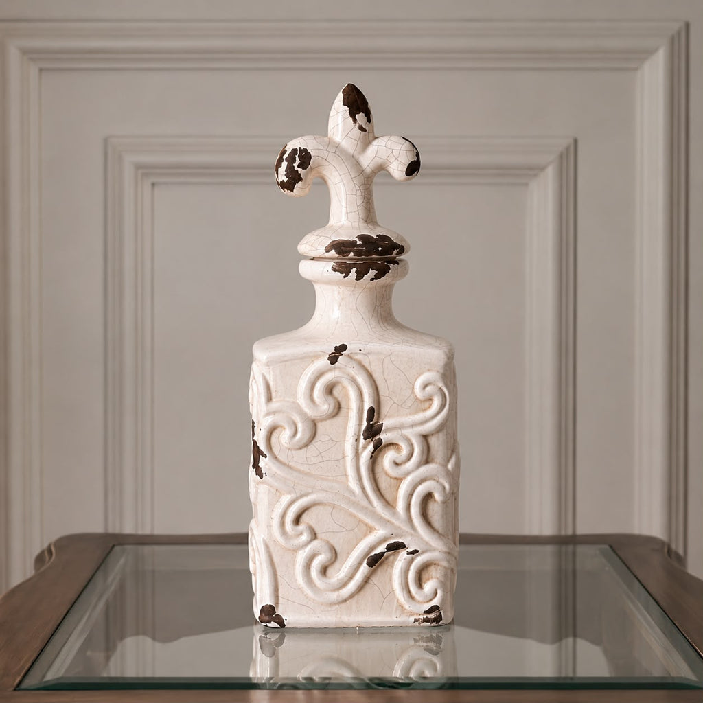 Retro Ornate Ceramic Vase