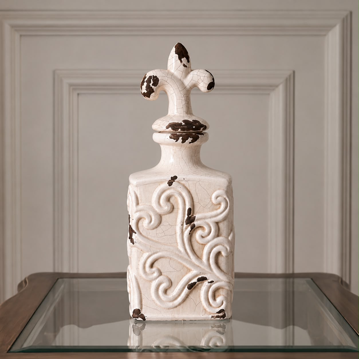 Retro Ornate Ceramic Vase