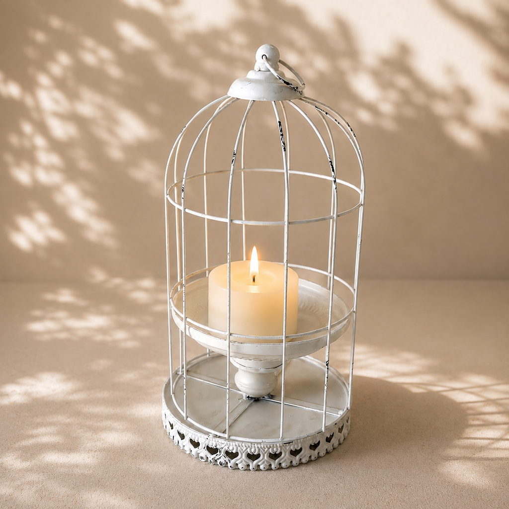 Vintage Birdcage Candle Holder