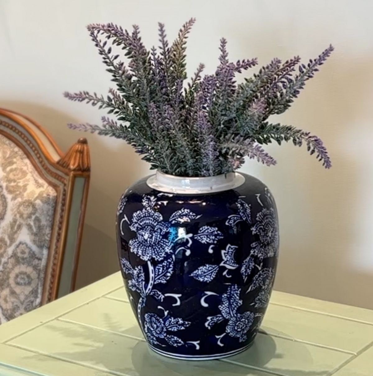 Azure Blue Decorative Vase