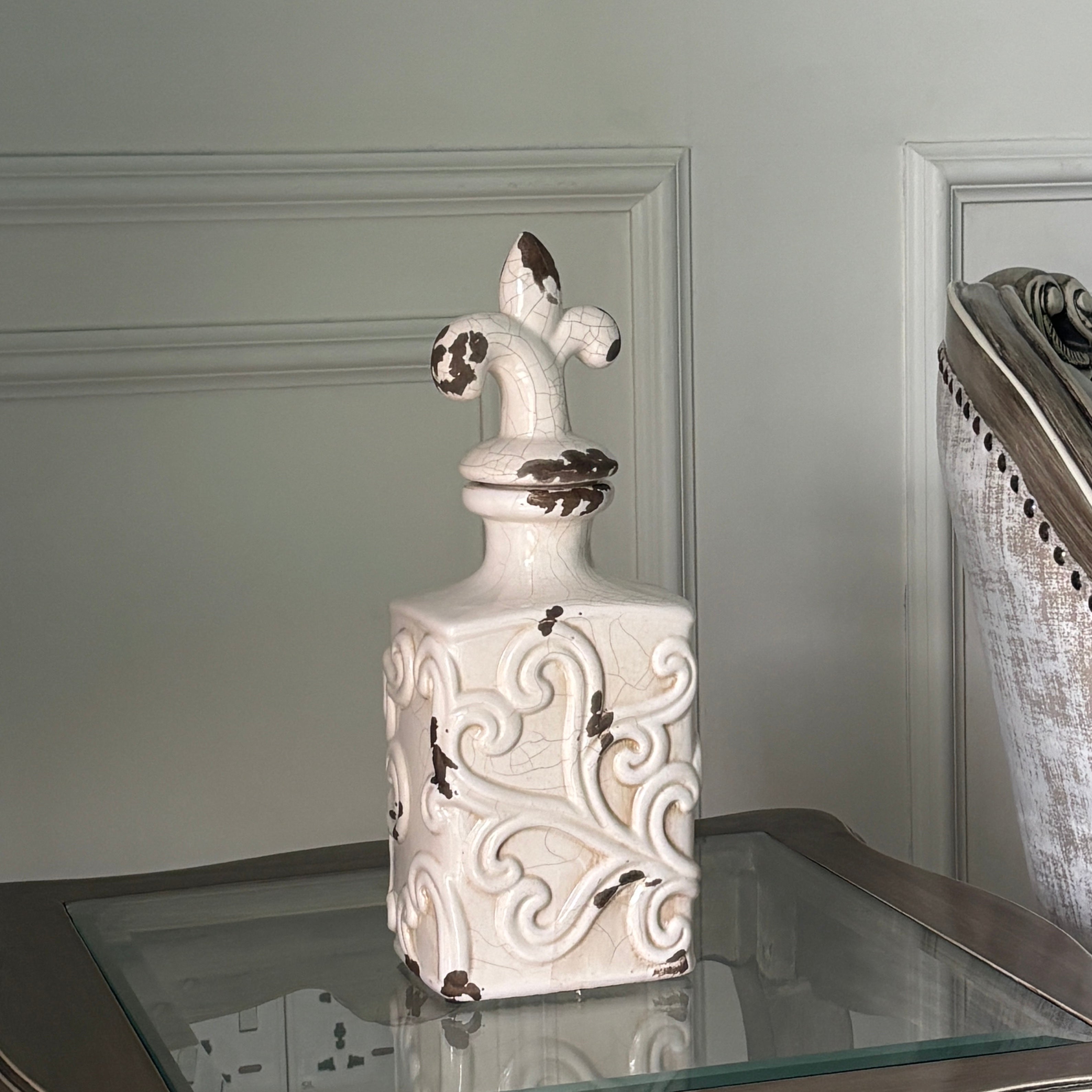 Retro Ornate Ceramic Vase