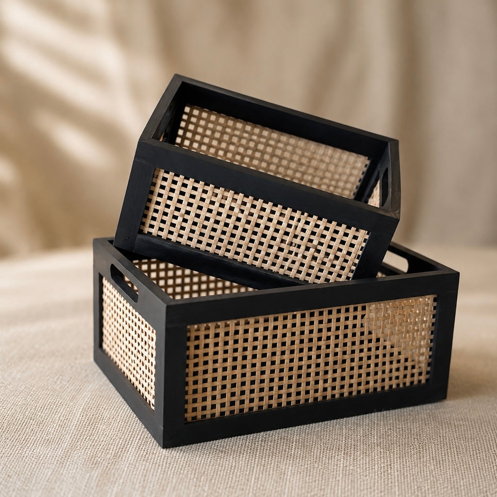 Rattan Weave Storage Basket