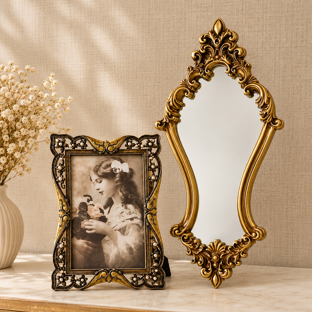 Vintage Ornate Photo Frame – 7 Inch