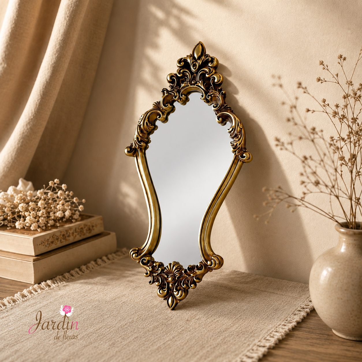 Ornate Vintage Gold Wall Mirror