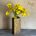 Geometric Resin Decorative Flower Vase – 12”