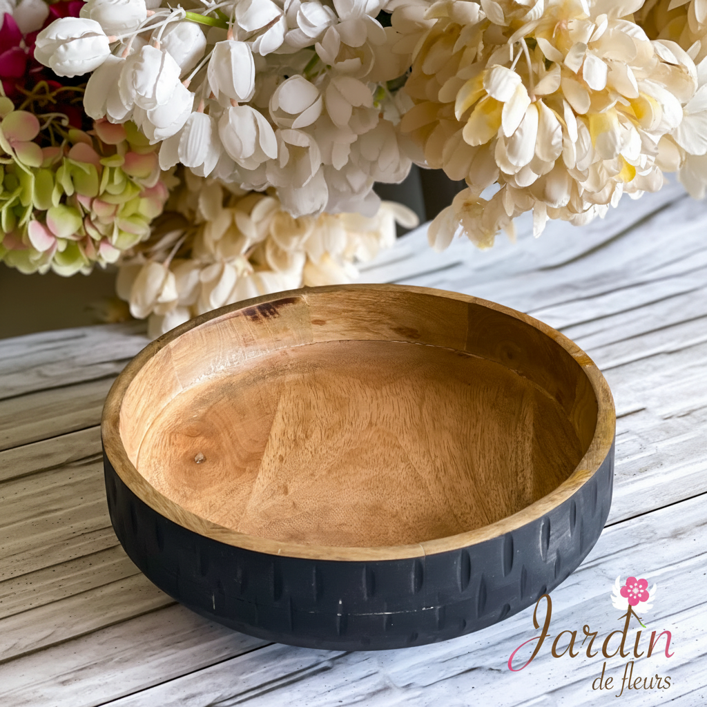Rotating Mango Wood Serving Bowl (10”)